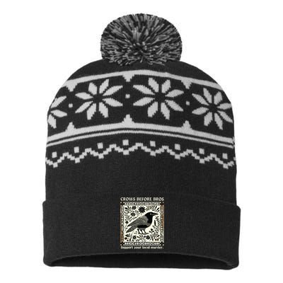 Crows Before Bros USA-Made Snowflake Beanie