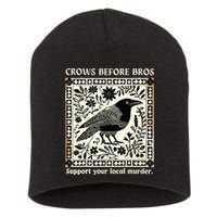 Crows Before Bros Short Acrylic Beanie