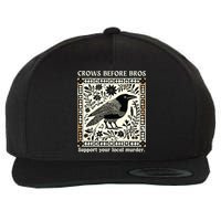 Crows Before Bros Wool Snapback Cap
