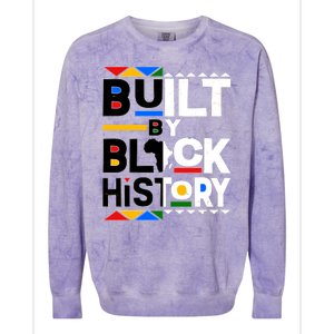 Cool Built By Black History Colorblast Crewneck Sweatshirt