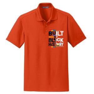 Cool Built By Black History Dry Zone Grid Polo