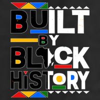 Cool Built By Black History 7 Panel Mesh Trucker Snapback Hat