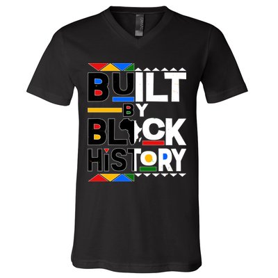 Cool Built By Black History V-Neck T-Shirt