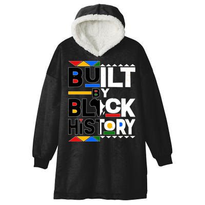 Cool Built By Black History Hooded Wearable Blanket