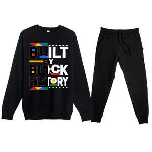 Cool Built By Black History Premium Crewneck Sweatsuit Set