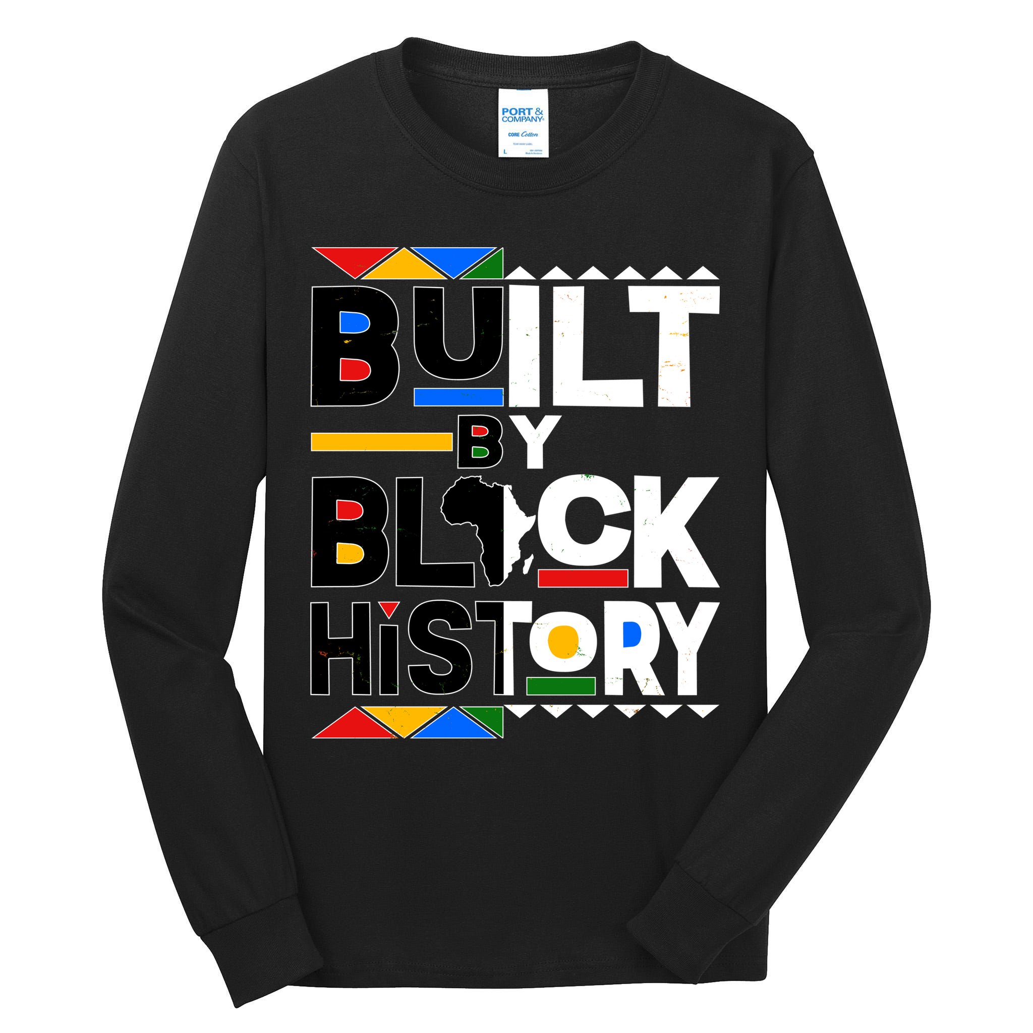 Cool Built By Black History Tall Long Sleeve T-Shirt