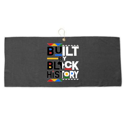 Cool Built By Black History Large Microfiber Waffle Golf Towel