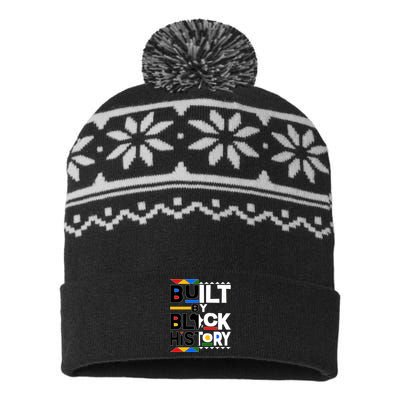 Cool Built By Black History USA-Made Snowflake Beanie