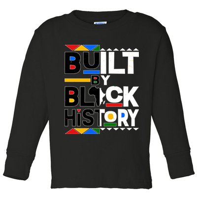 Cool Built By Black History Toddler Long Sleeve Shirt