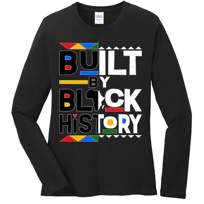 Cool Built By Black History Ladies Long Sleeve Shirt