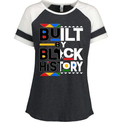 Cool Built By Black History Enza Ladies Jersey Colorblock Tee