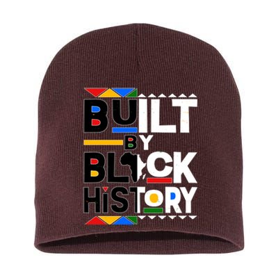 Cool Built By Black History Short Acrylic Beanie