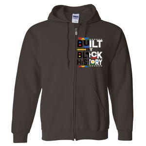 Cool Built By Black History Full Zip Hoodie