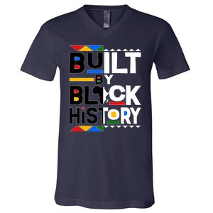 Cool Built By Black History V-Neck T-Shirt