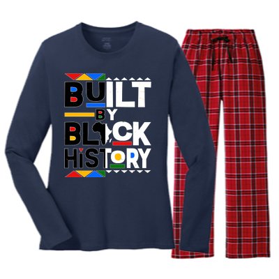 Cool Built By Black History Women's Long Sleeve Flannel Pajama Set 