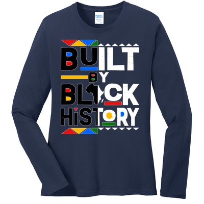 Cool Built By Black History Ladies Long Sleeve Shirt