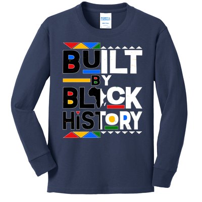 Cool Built By Black History Kids Long Sleeve Shirt