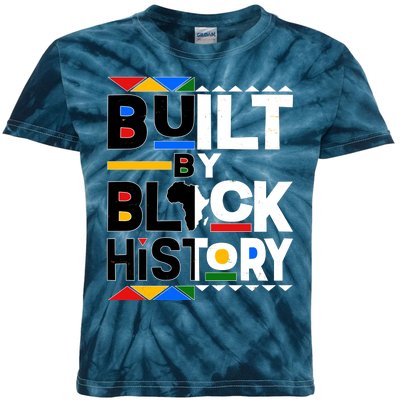 Cool Built By Black History Kids Tie-Dye T-Shirt