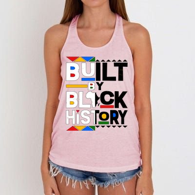 Cool Built By Black History Women's Knotted Racerback Tank