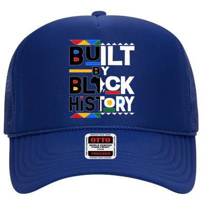 Cool Built By Black History High Crown Mesh Back Trucker Hat