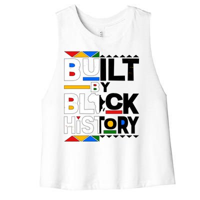 Cool Built By Black History Women's Racerback Cropped Tank