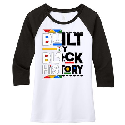 Cool Built By Black History Women's Tri-Blend 3/4-Sleeve Raglan Shirt