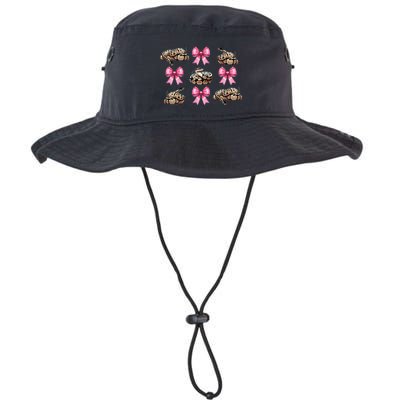 Coquette Bow Ball Python Snake Pin.K Ribbon Mom Mothers Day Legacy Cool Fit Booney Bucket Hat