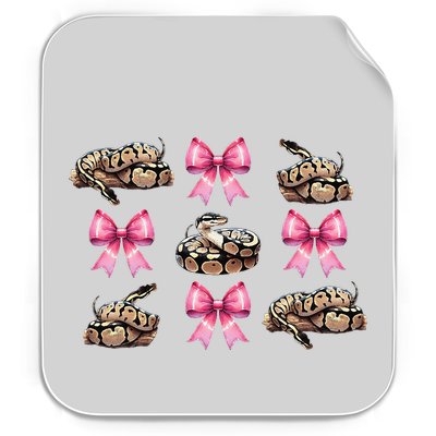 Coquette Bow Ball Python Snake Pin.K Ribbon Mom Mothers Day Permanent Decal Sticker