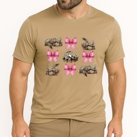 Coquette Bow Ball Python Snake Pin.K Ribbon Mom Mothers Day Cooling Performance Crew T-Shirt