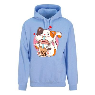 Cat Boba Bubble Tea Kawaii Anime Japanese Teen Unisex Surf Hoodie