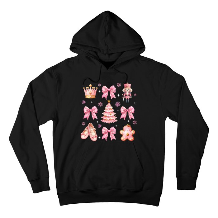 Coquette Bow Ballet Gingerbread Christmas Xmas Hoodie