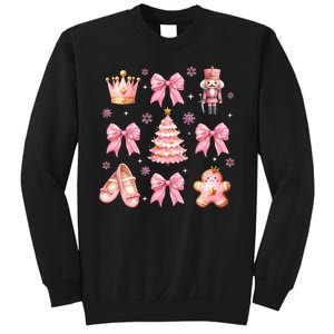 Coquette Bow Ballet Gingerbread Christmas Xmas Sweatshirt