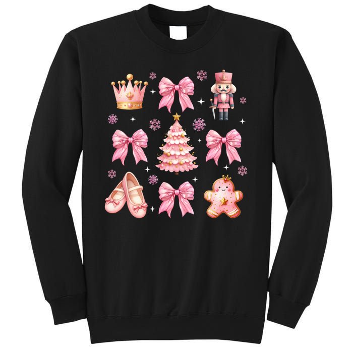 Coquette Bow Ballet Gingerbread Christmas Xmas Sweatshirt