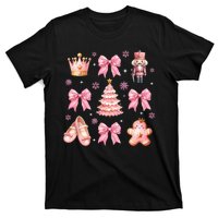 Coquette Bow Ballet Gingerbread Christmas Xmas T-Shirt