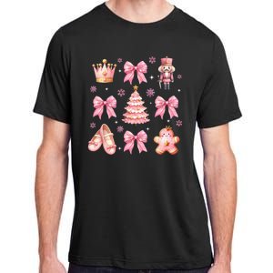 Coquette Bow Ballet Gingerbread Christmas Xmas Adult ChromaSoft Performance T-Shirt