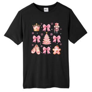 Coquette Bow Ballet Gingerbread Christmas Xmas Tall Fusion ChromaSoft Performance T-Shirt