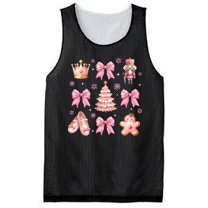 Coquette Bow Ballet Gingerbread Christmas Xmas Mesh Reversible Basketball Jersey Tank