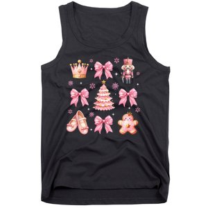 Coquette Bow Ballet Gingerbread Christmas Xmas Tank Top