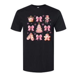 Coquette Bow Ballet Gingerbread Christmas Xmas Softstyle CVC T-Shirt