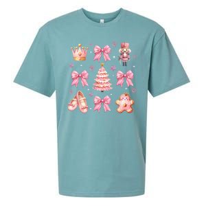 Coquette Bow Ballet Gingerbread Christmas Xmas Sueded Cloud Jersey T-Shirt