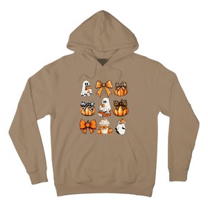 Coquette Bow Boo Witch Halloween Spooky Season Hoodie