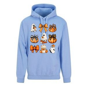 Coquette Bow Boo Witch Halloween Spooky Season Unisex Surf Hoodie