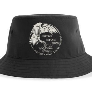 Crows Before Bros Support Your Local Murrder Sustainable Bucket Hat