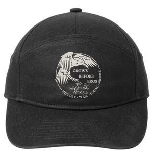 Crows Before Bros Support Your Local Murrder 7-Panel Snapback Hat