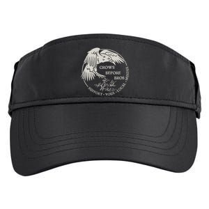 Crows Before Bros Support Your Local Murrder Adult Drive Performance Visor