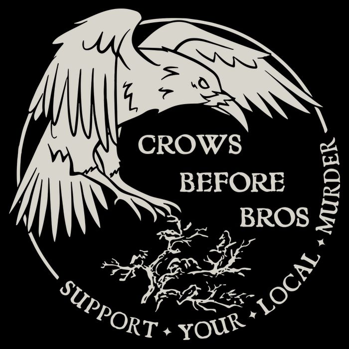 Crows Before Bros Support Your Local Murrder 16 in Basic Backpack