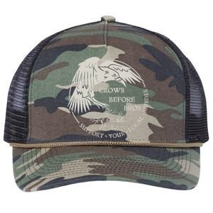 Crows Before Bros Support Your Local Murrder Retro Rope Trucker Hat Cap