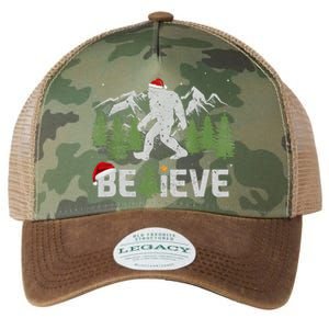 Christmas Believe Bigfoot Legacy Tie Dye Trucker Hat