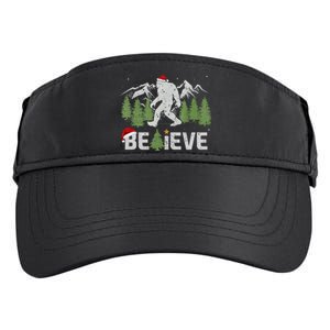 Christmas Believe Bigfoot Adult Drive Performance Visor