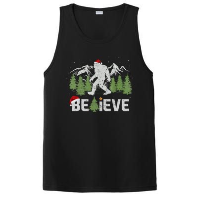 Christmas Believe Bigfoot PosiCharge Competitor Tank